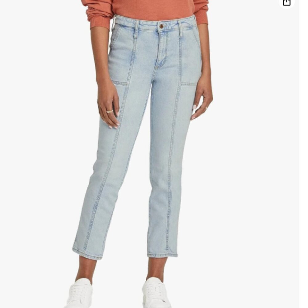 NWT Universal Threads High Rise Slim Straight Light Wash Stretch Jeans Size 18 - Picture 1 of 8